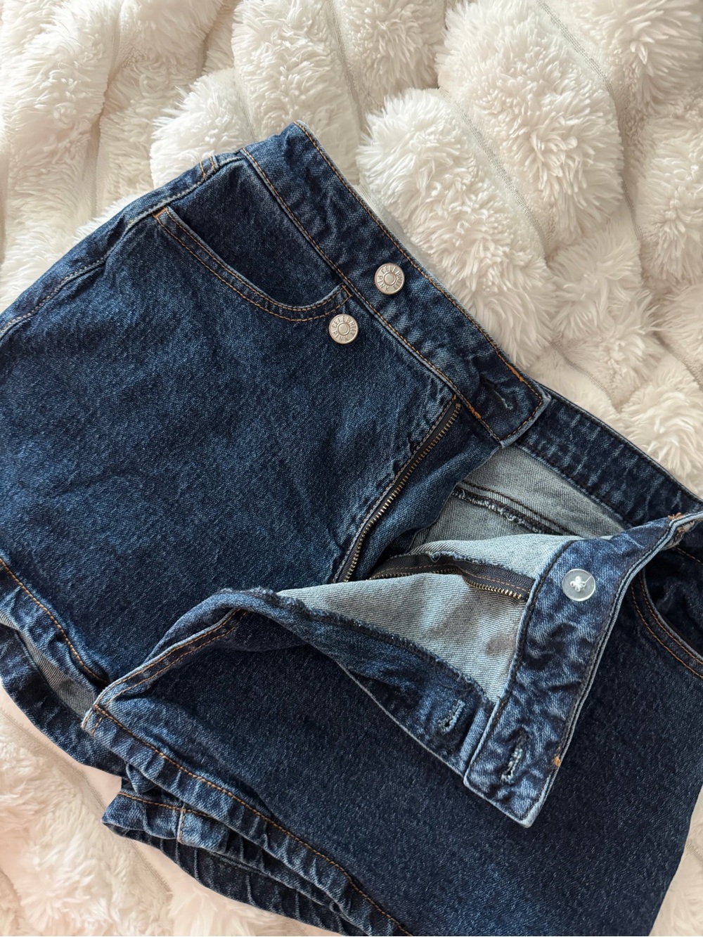 Dark Blue High-Waist Women’s Skort